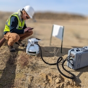 carbon capture CCS DBS&A field staff routinely install and implement various monitoring equipment (e.g., soil gas monitoring and LI-COR eddy covariance systems to measure atmospheric changes).
