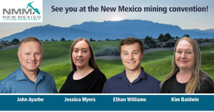The New Mexico Mining Association Annual Convention and Tradeshow is taking place at Sandia Resort & Casino in Albuquerque, New Mexico from August 28 through August 30, 2024. DBS&A is sponsoring a hole in the annual golf tournament. Participants include DBS&A Hydrogeologists John P. Ayarbe, PG, Ethan Williams, and Kimberly Baldwin, PH, EI, and Geologist Jessica Myers.